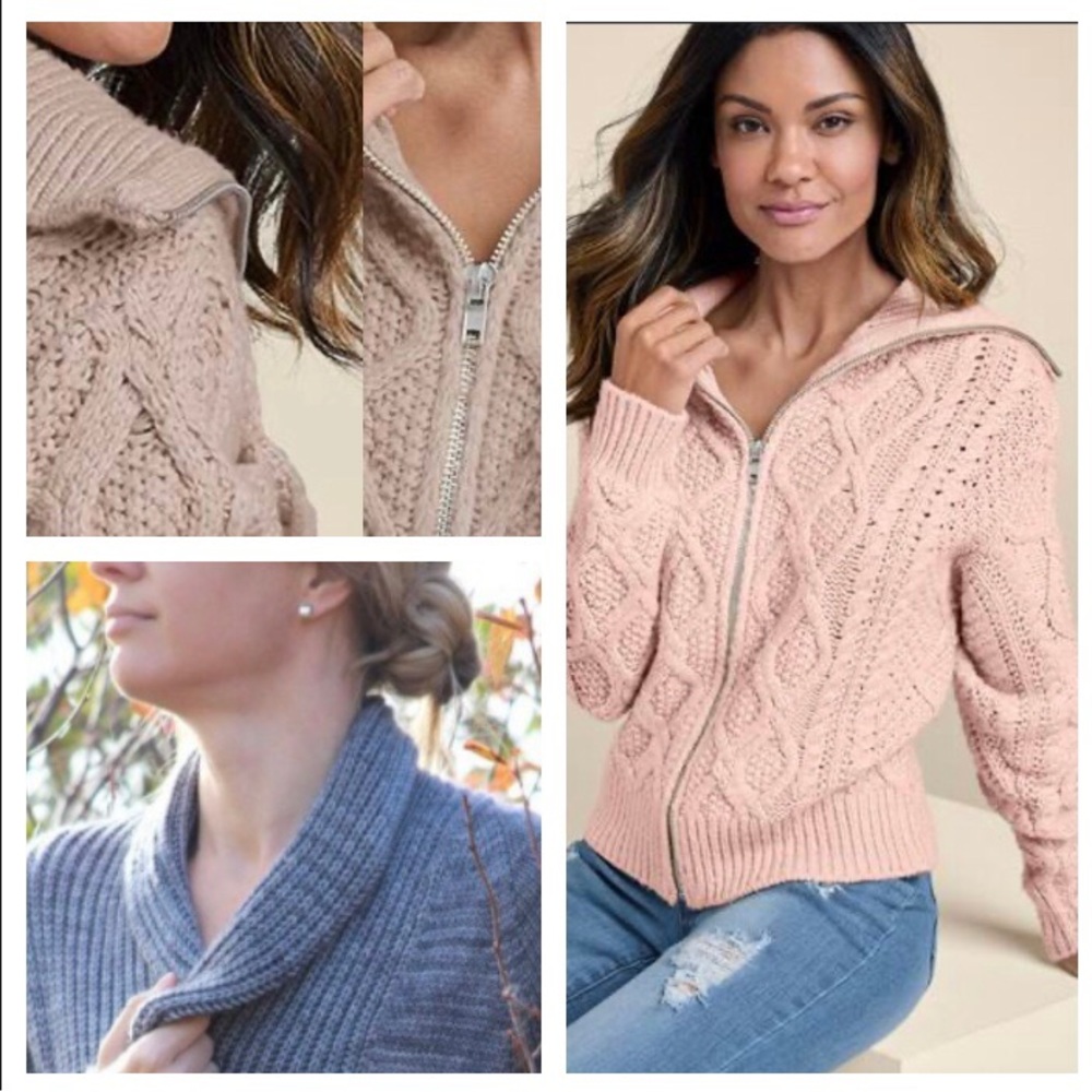 BISCOTTE-Winter Blue Sweater-